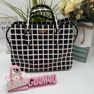 Kate Spade Cedar Street Windowpane Hayden Satchel